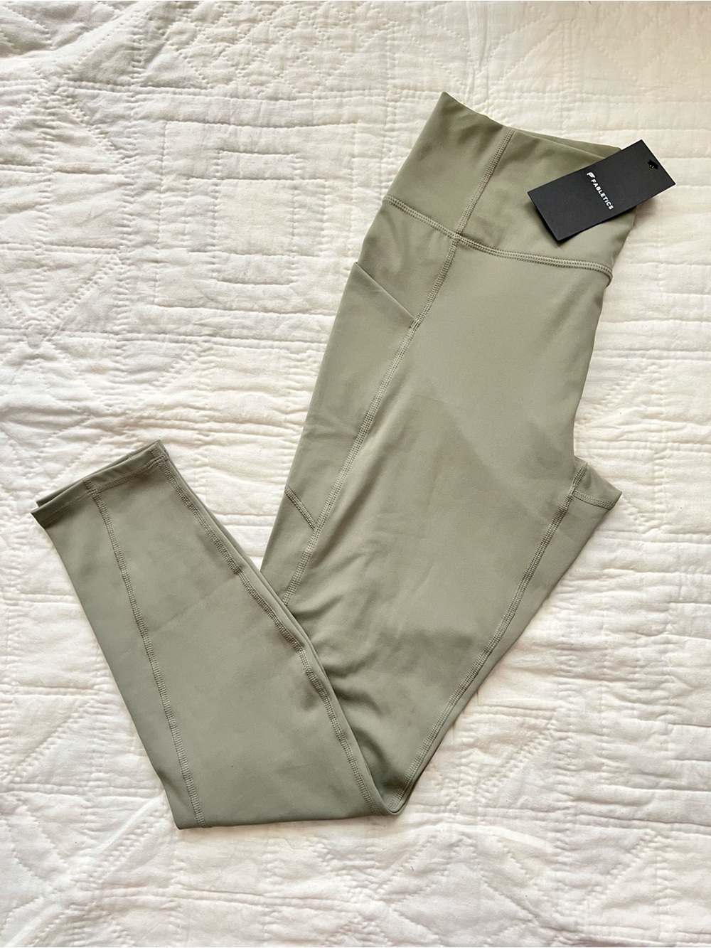 Fabletics Oasis Pureluxe High-Waist Leggings in Seagrass